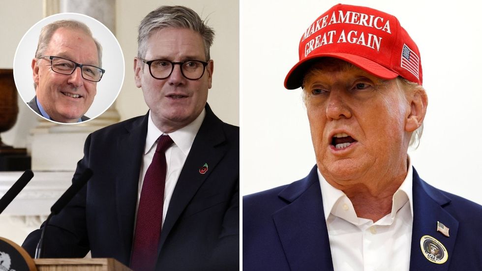 Keir Starmer, Donald Trump and Howard Cox