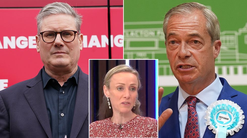 Keir Starmer, Emma Woolf, Nigel Farage