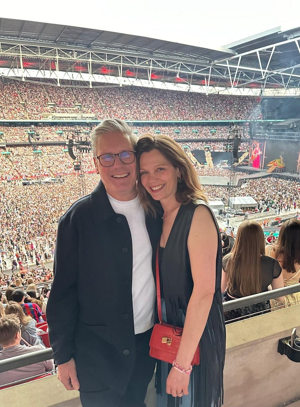 Keir Starmer wife - Victoria and Keir spotted at Taylor Swift concert as Labour leader makes campaign 'pitstop'