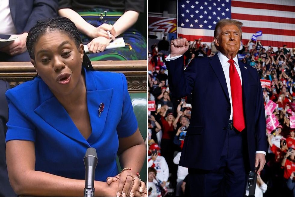 Kemi Badenoch and Donald Trump