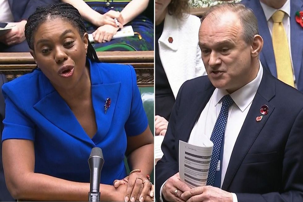 Kemi Badenoch and Ed Davey slammed Keir Starmer over Donald Trump