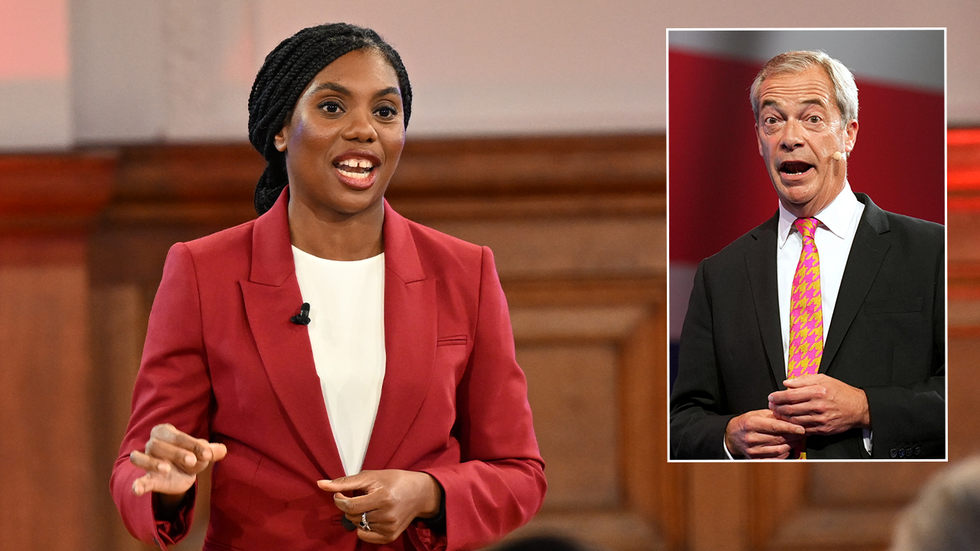 Kemi Badenoch and Nigel Farage