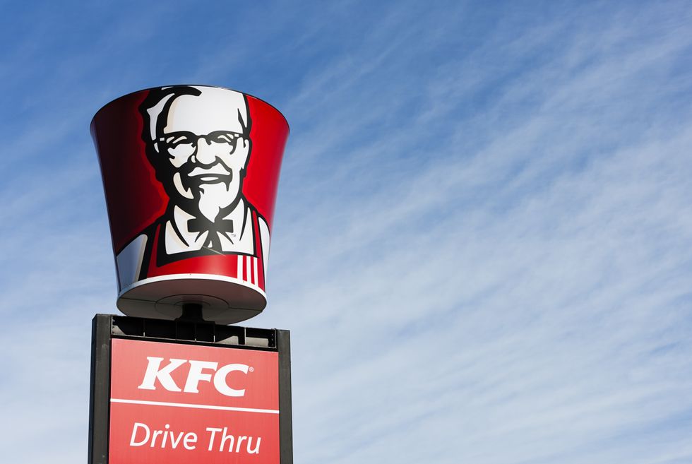 KFC drive-through sign