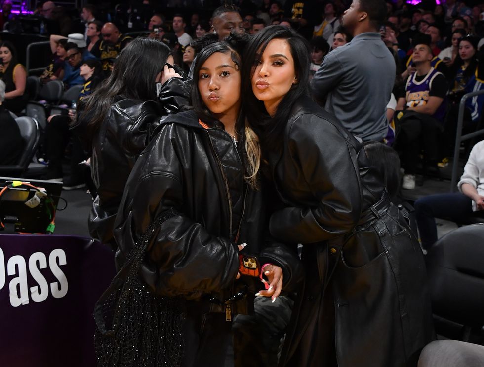 Kim Kardashian and daughter North West