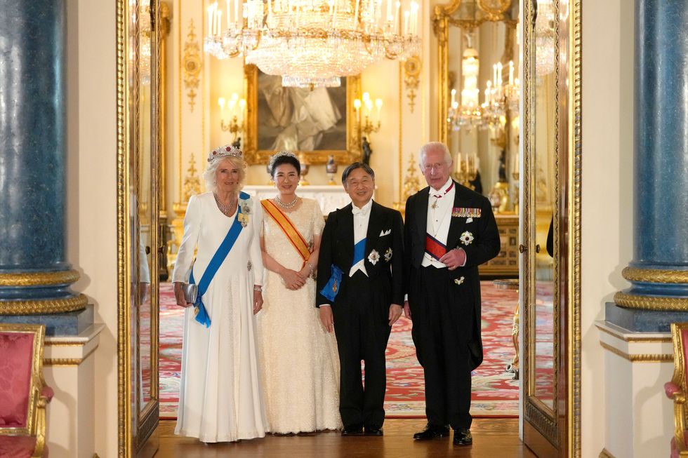 King Charles And Queen Camilla Host Japanese Royals At Glitzy State 