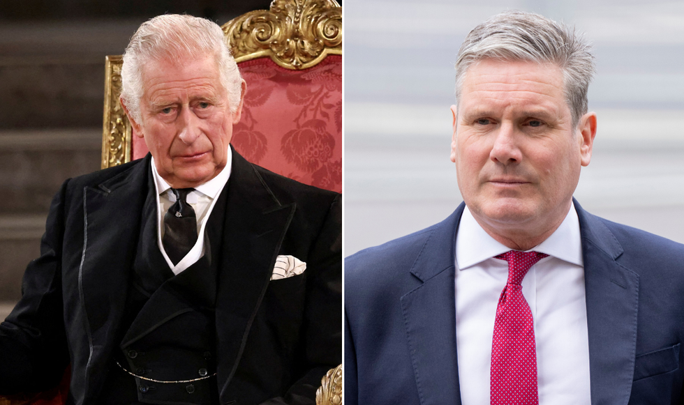 King Charles and Keir Starmer