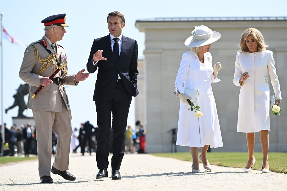 King Charles and Macron