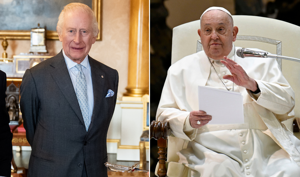 King Charles and Pope Francis