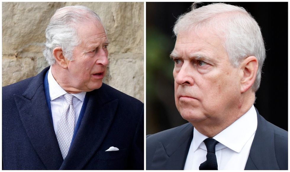 King Charles and Prince Andrew