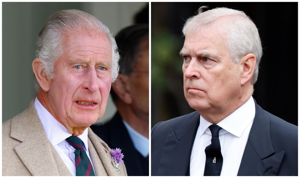 King Charles and Prince Andrew