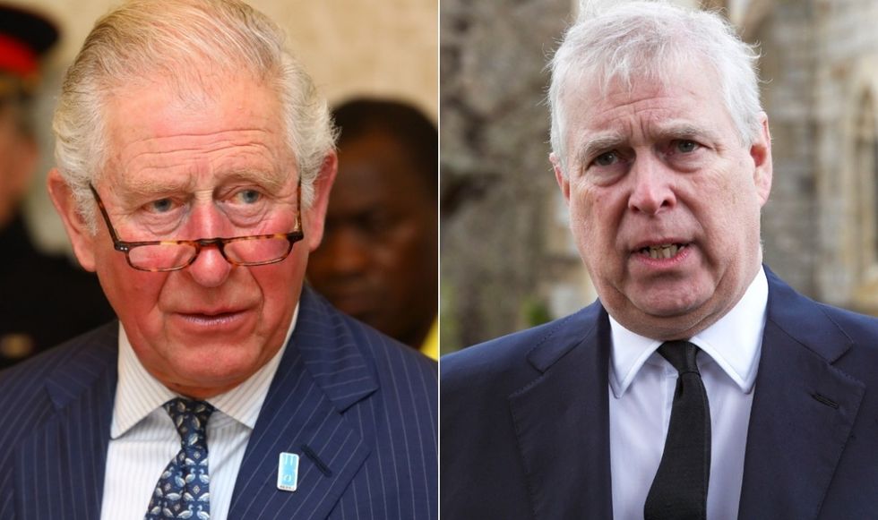 King Charles and Prince Andrew