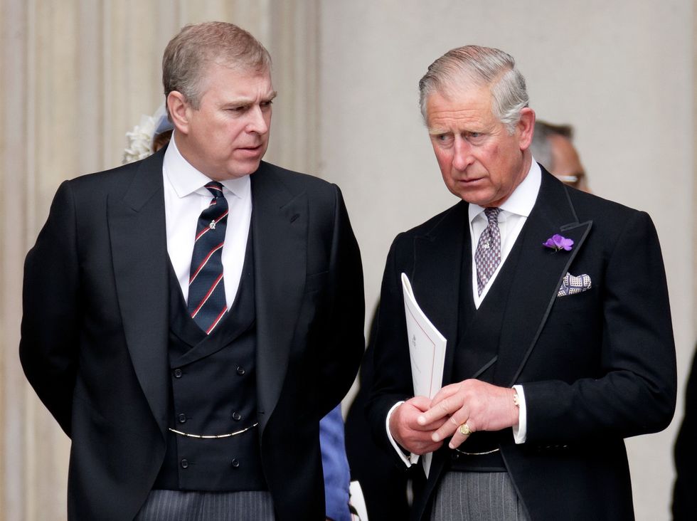 King Charles and Prince Andrew