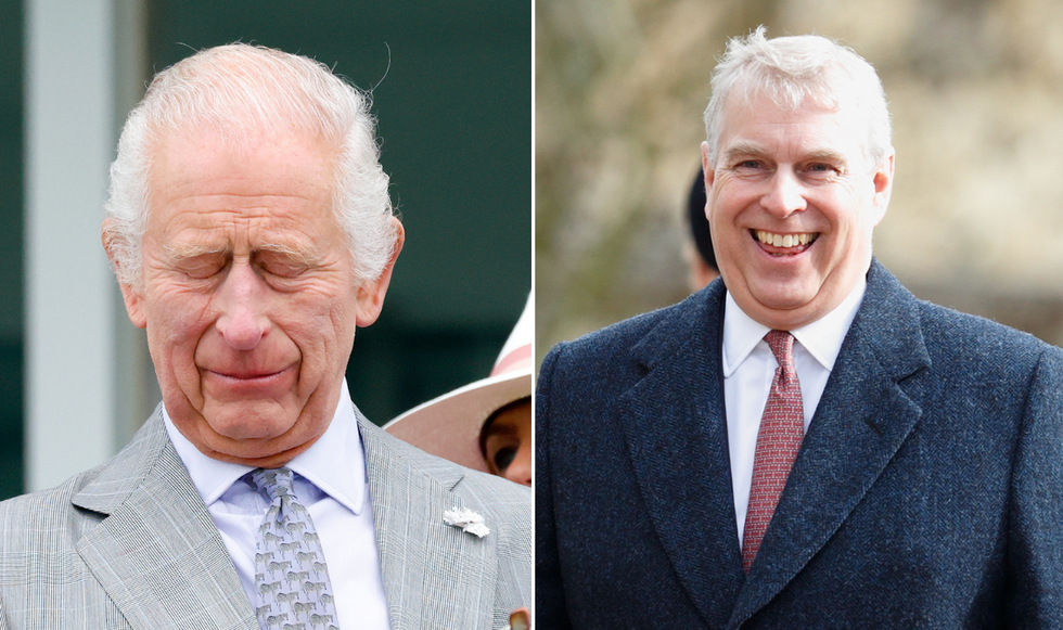 King Charles and Prince Andrew