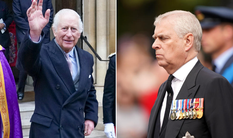 King Charles and Prince Andrew