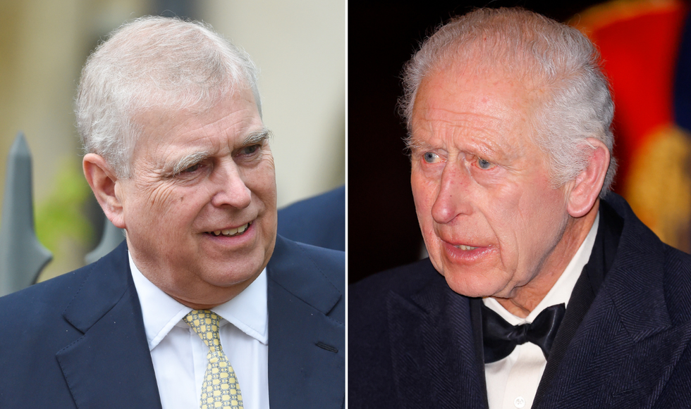 King Charles and Prince Andrew