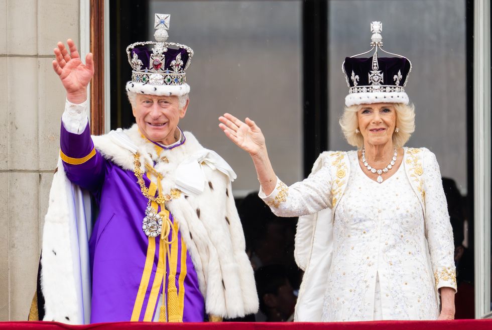 King Charles and Queen Camilla at Coronation