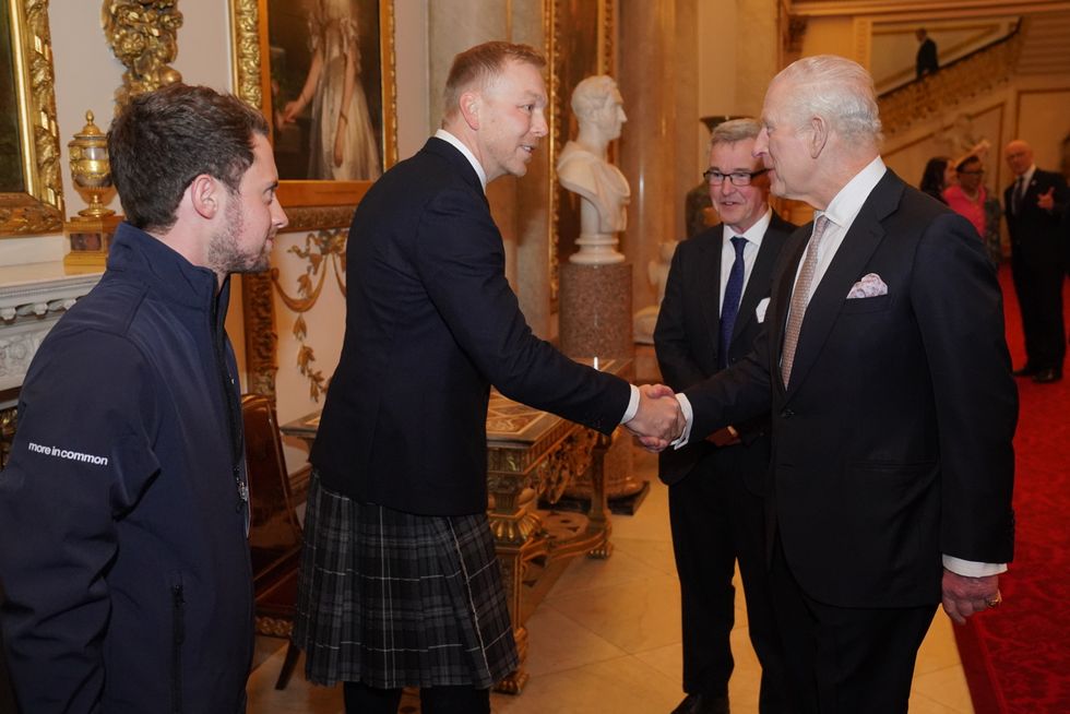 King Charles and Sir Chris Hoy