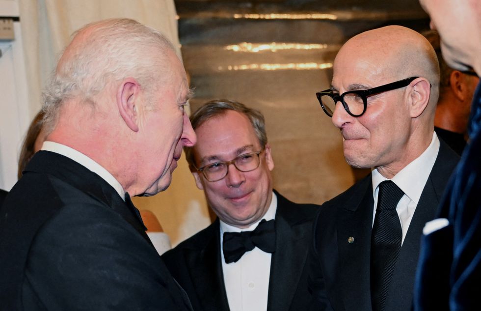 King Charles and Stanley Tucci