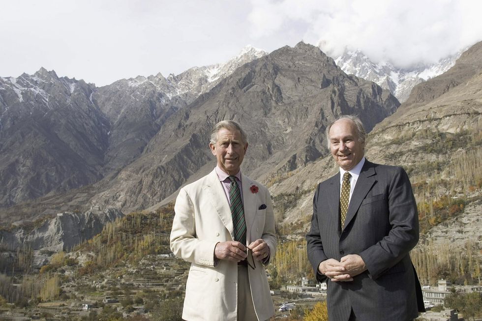 King Charles and the Aga Khan