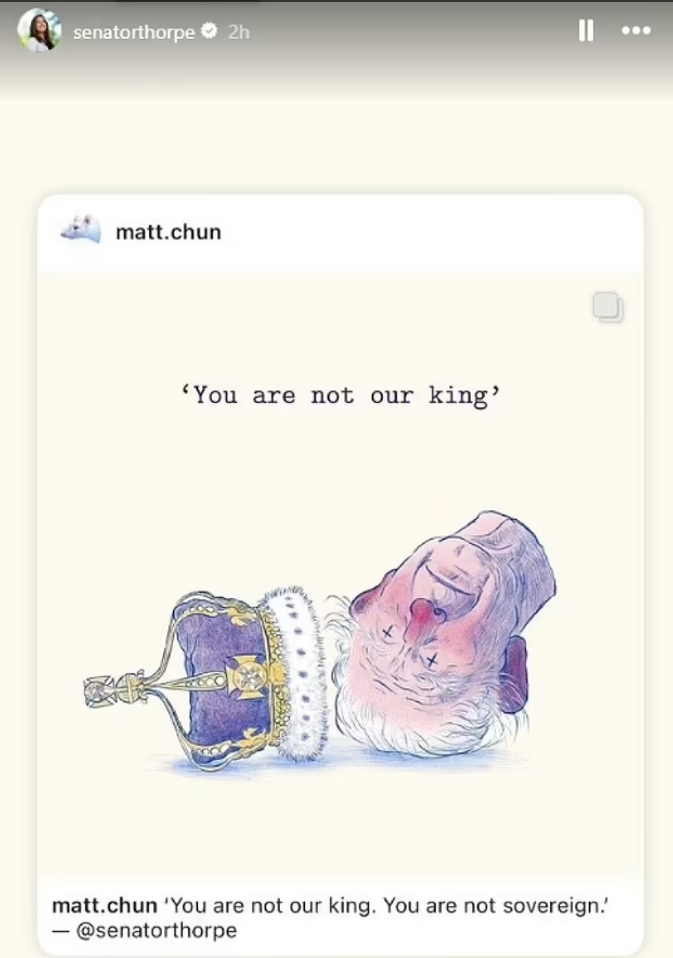 King Charles Cartoon