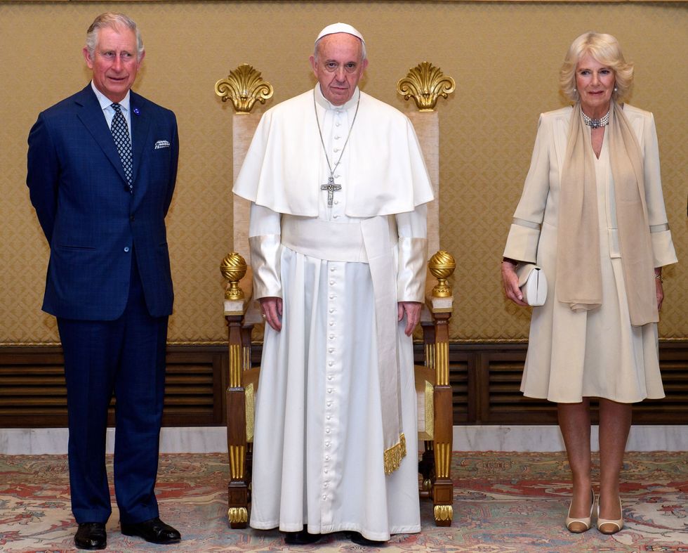 King Charles, Pope Francis and Queen Camilla