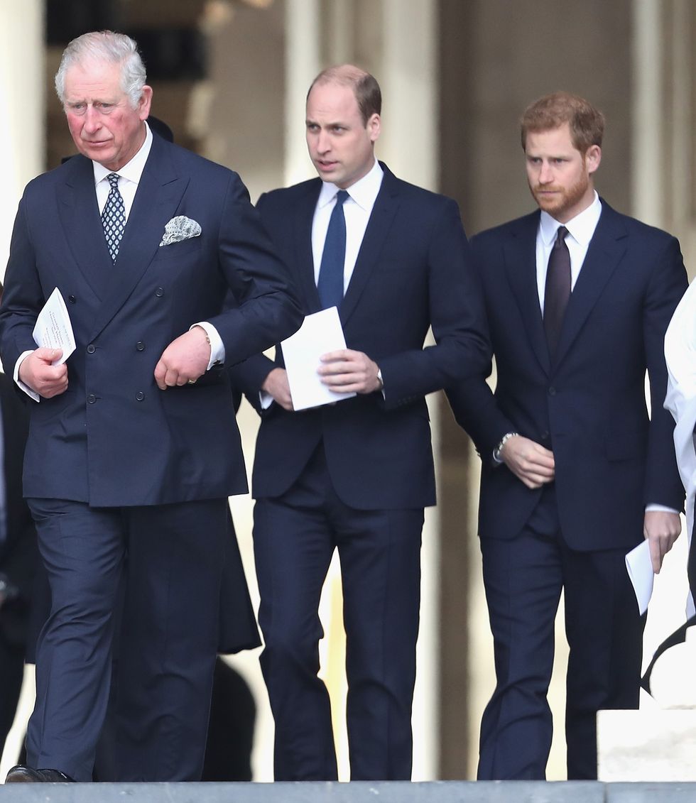 King Charles, Prince William and Prince Harry