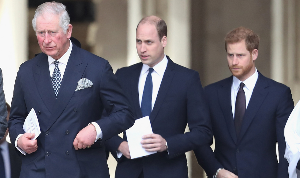 King Charles, Prince William and Prince Harry