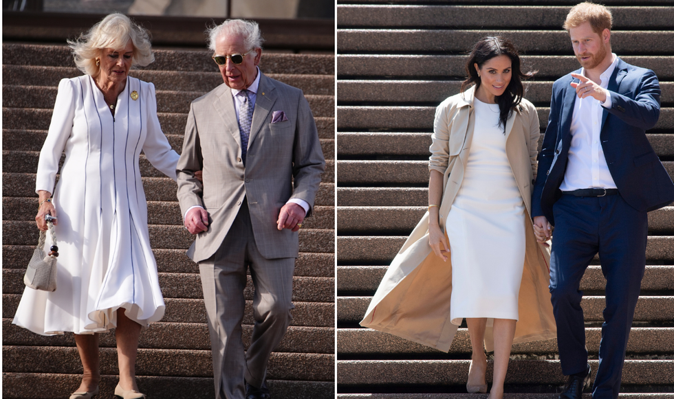 King Charles, Queen Camilla and The Duke and Duchess of Sussex