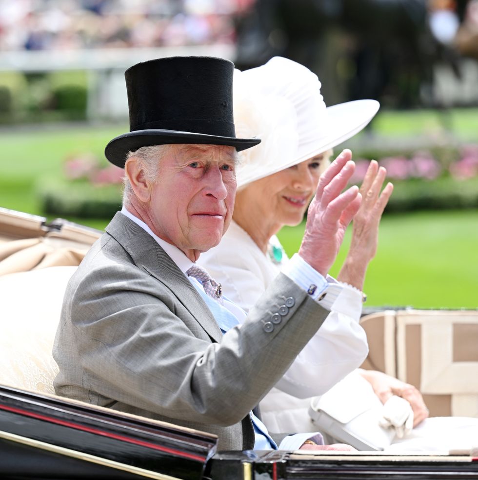 King Charles returns to Ascot as Prince William misses event to support England in Germany