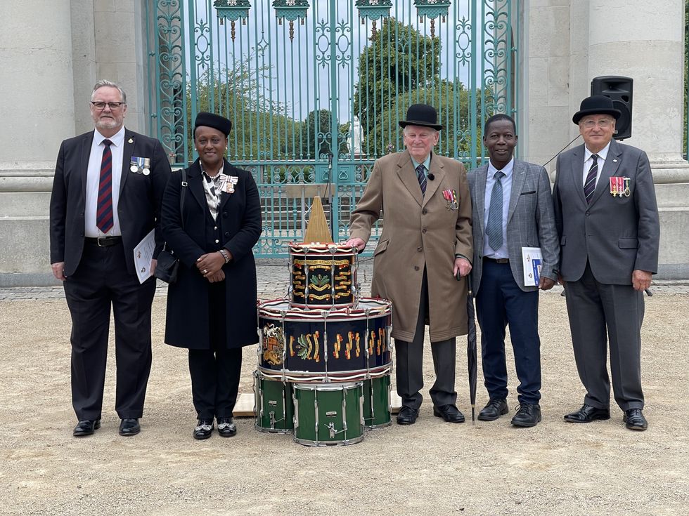 L to R- Cllr Keith Girling, Veronica Pickering, Col James Gunn, Cllr Errol Henry, Tim Richmond