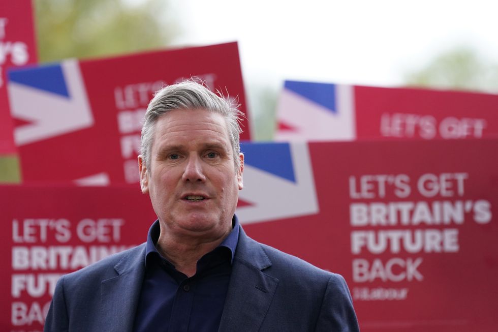 Labour leader Sir Keir Starmer at the Forest Centre in Marston Moretaine, Bedfordshire after newly elected Labour candidate Alistair Strathern won the Mid Bedfordshire by-election