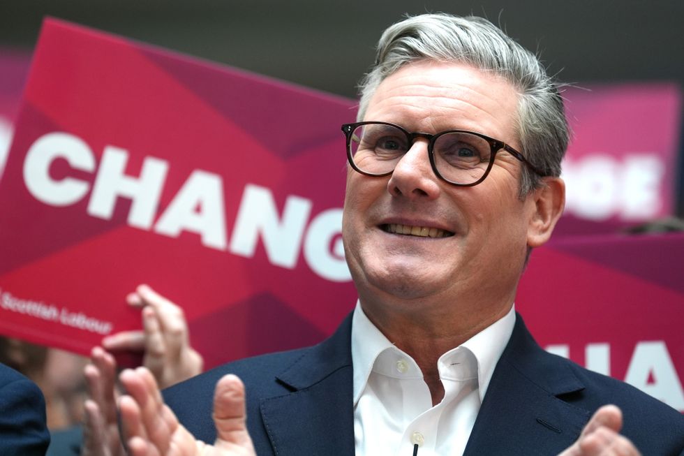 Labour leader Sir Keir Starmer speaking at the launch of Scottish Labour's General Election campaign at City Facilities in Glasgow.