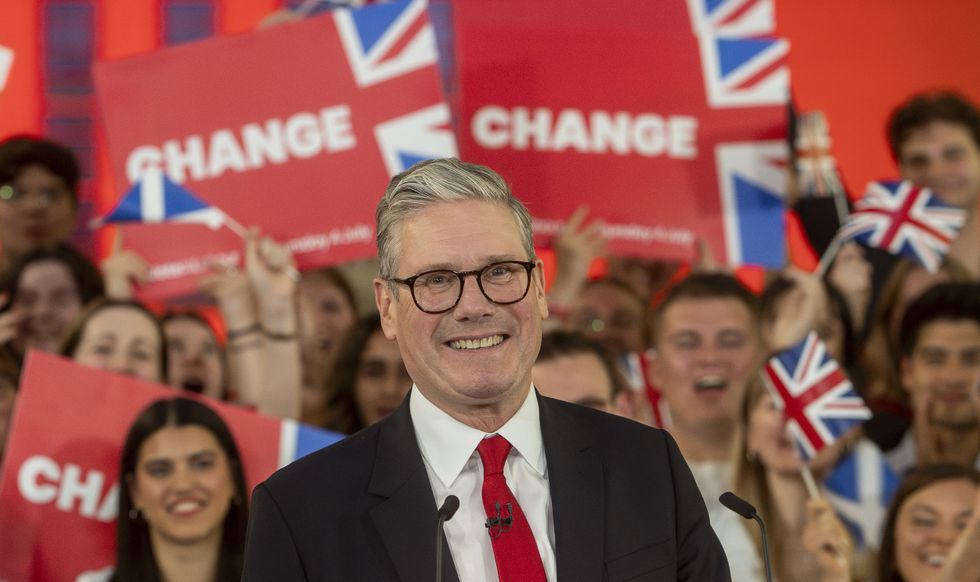 Labour Party leader Keir Starmer after winning 2024 General Election