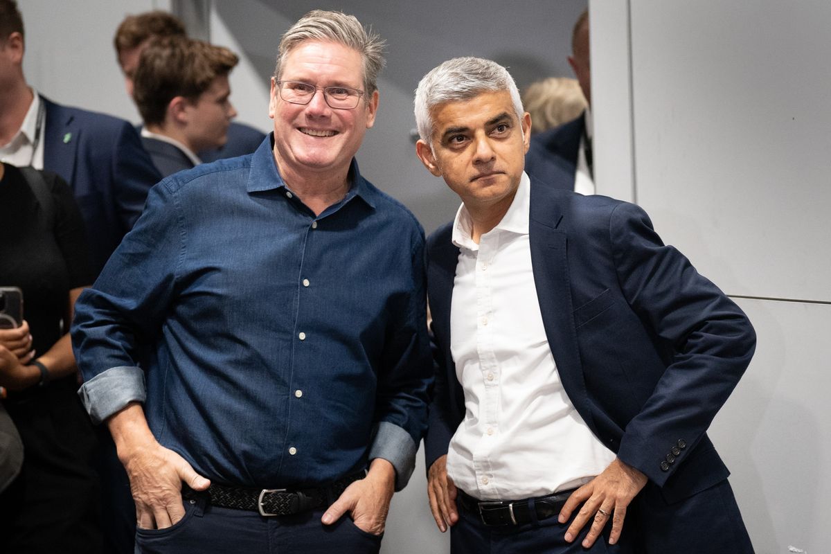 Labour Party Party leader Sir Keir Starmer and Mayor of London Sadiq Khan