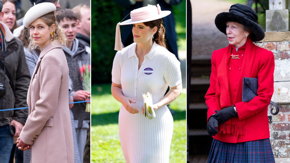 Lady Louise, Princess Eugenie and Princess Anne