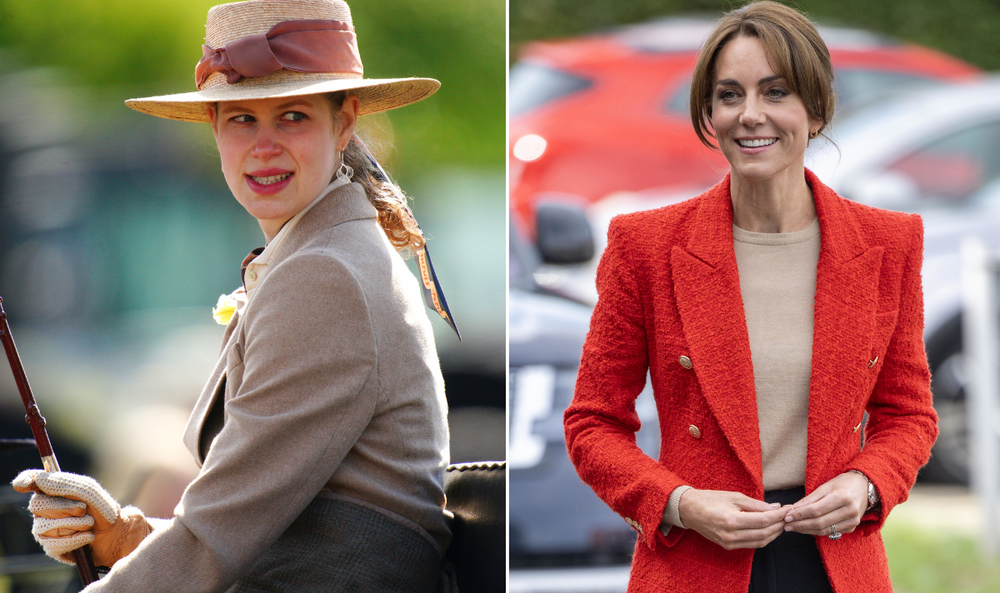 Lady Louise Windsor and Kate Middleton