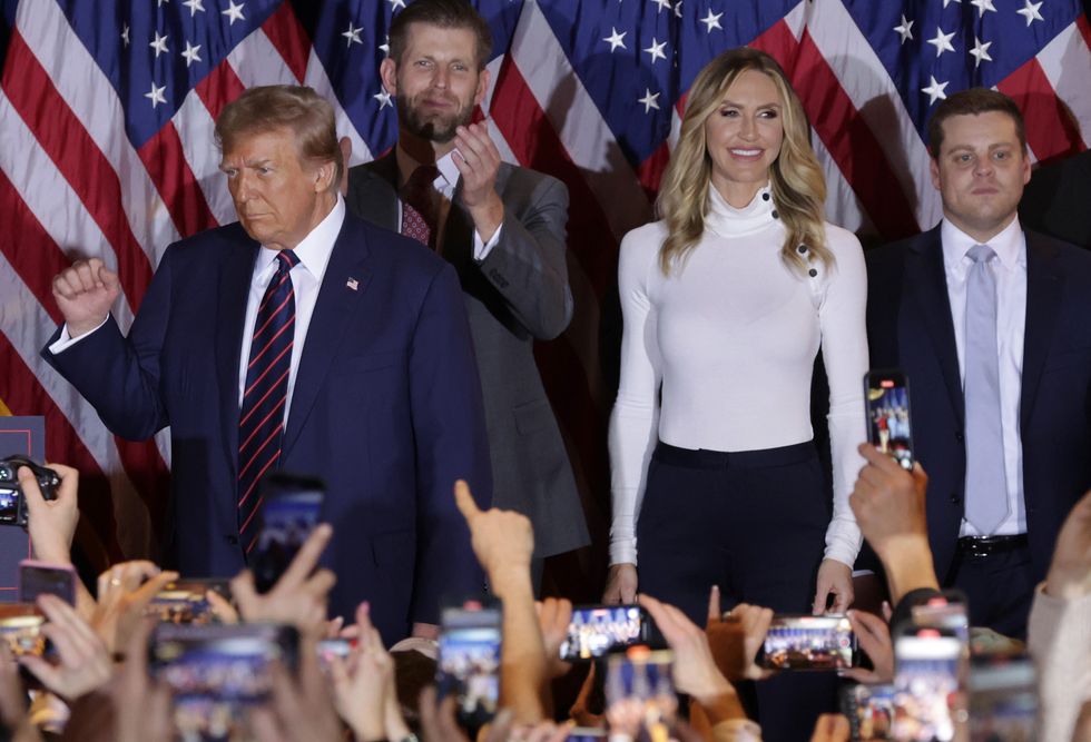 Lara Trump and Donald Trump