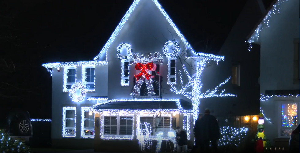 Lavender Drive Christmas lights