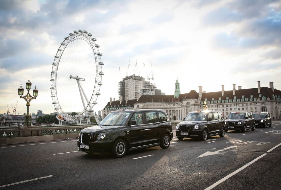 LEVC cabs driving through London