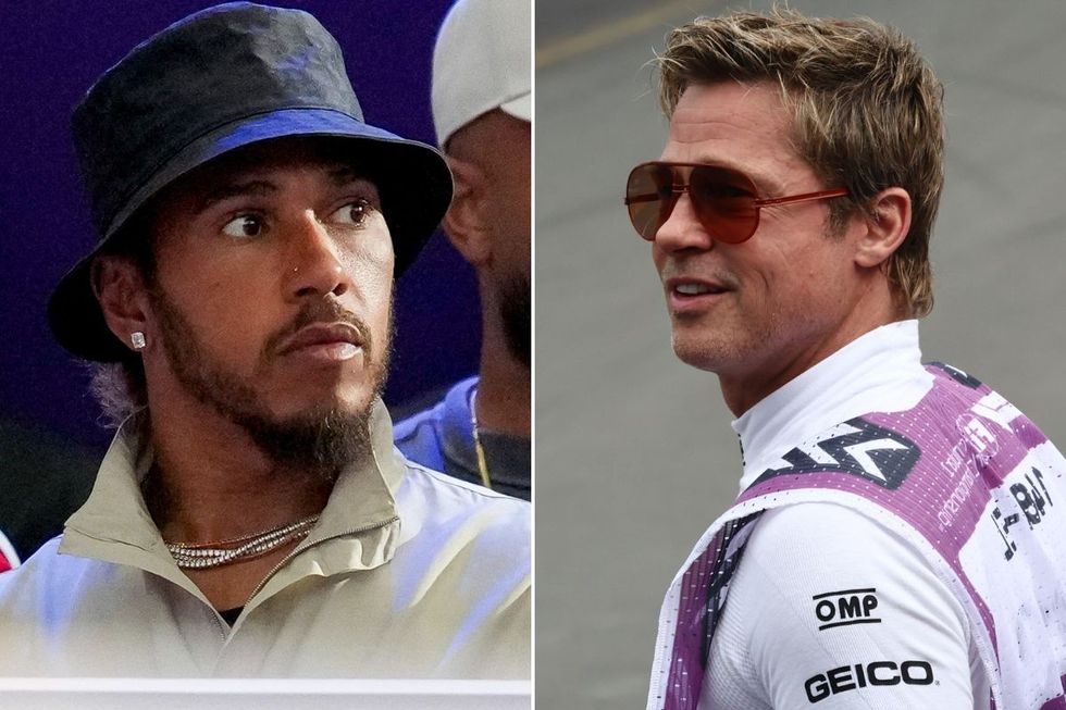 Lewis Hamilton Brad Pitt F1