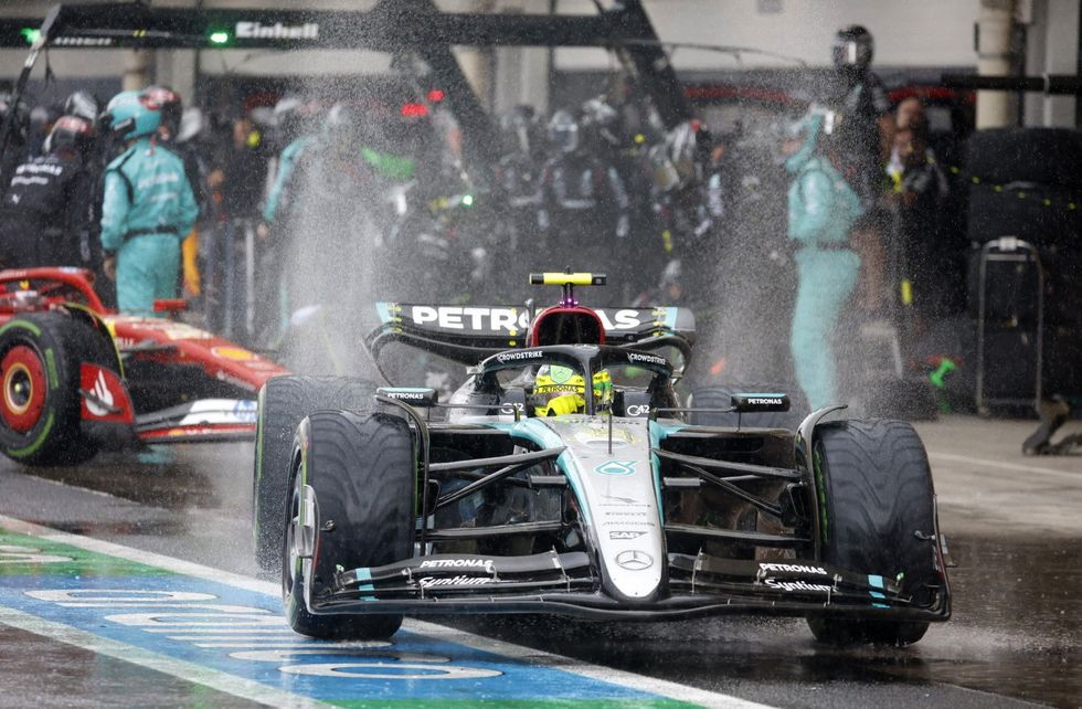 Lewis Hamilton had a torrid time in Brazil