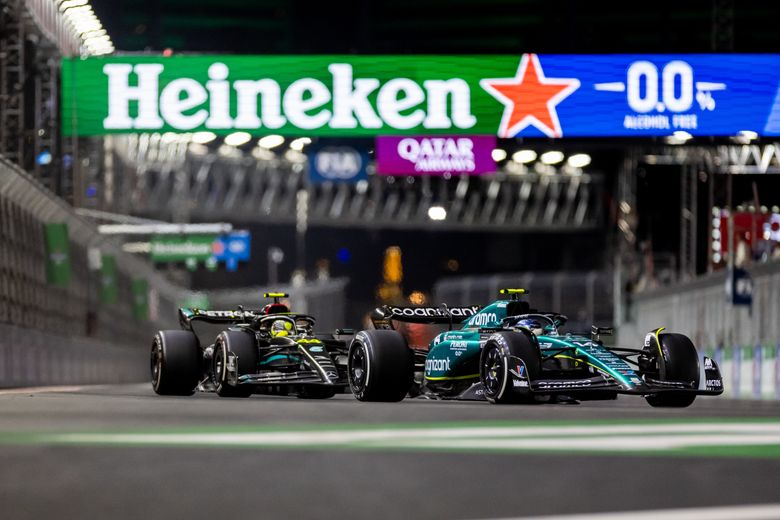 F1 cars appear in sky as drone show lights up Las Vegas ahead of GP, Sport