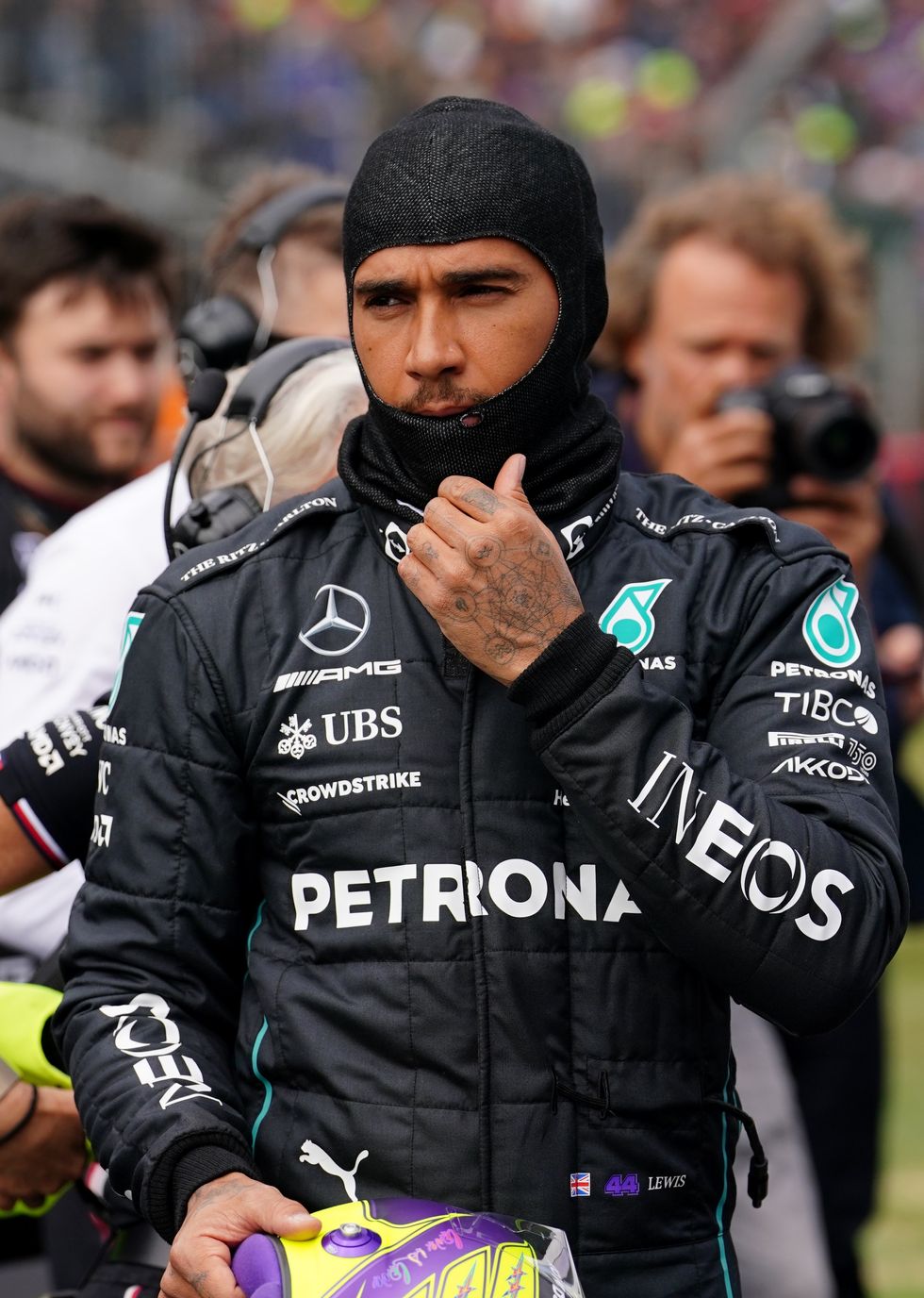 Lewis Hamilton took his nose stud out for the British Grand Prix