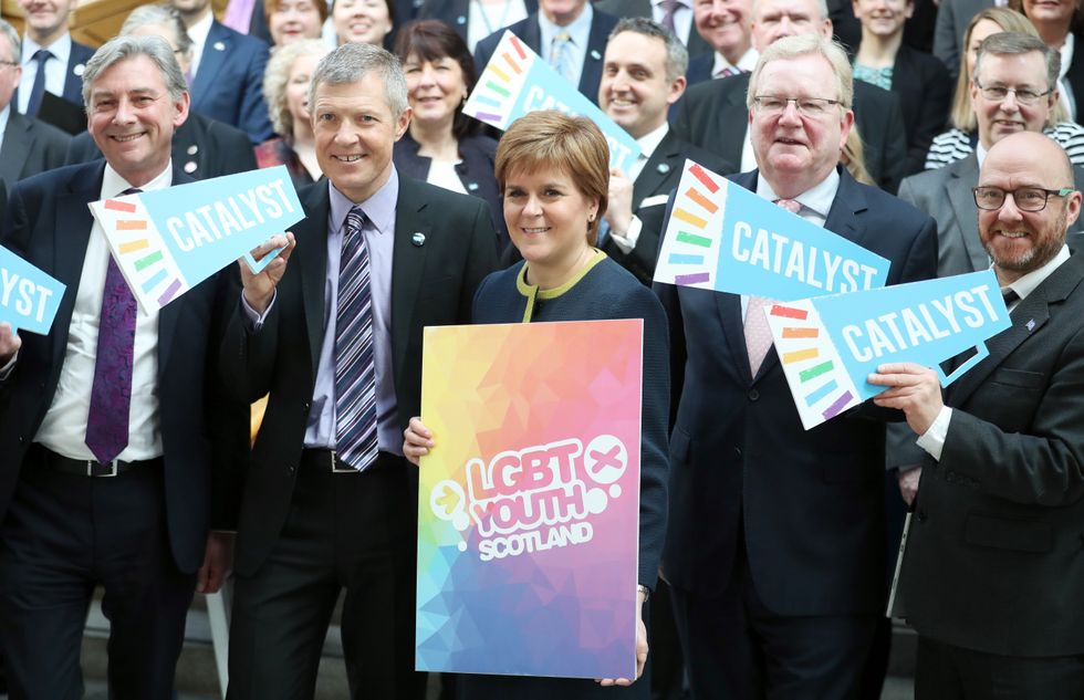 LGBT Youth Scotland with Nicola Sturgeon and other Scottish leaders