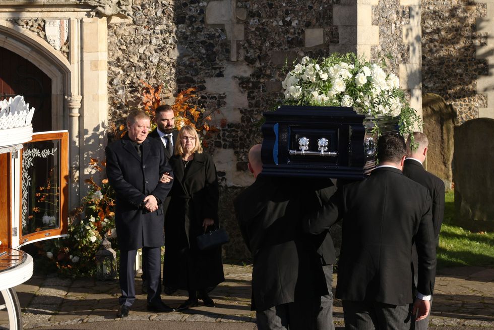 Liam Payne parents at funeral