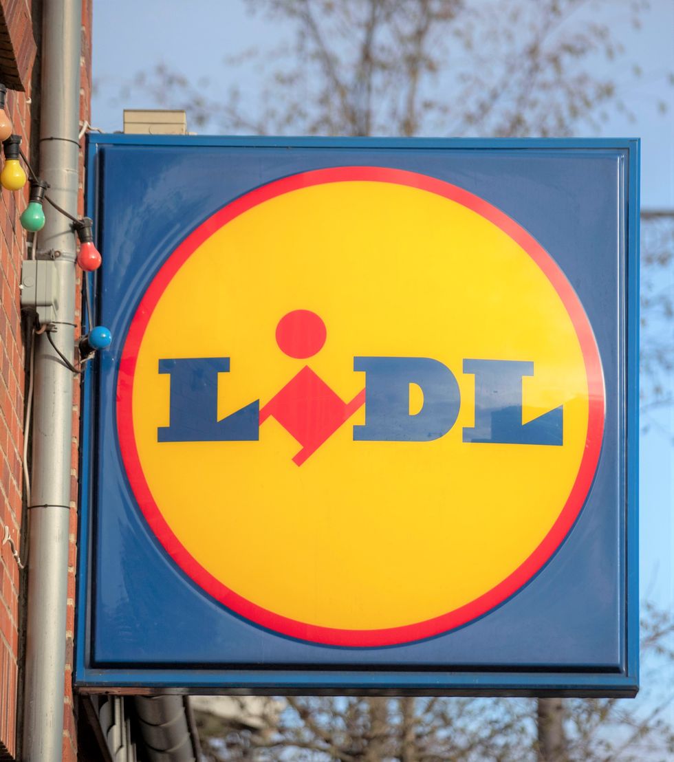 Lidl sign on wall