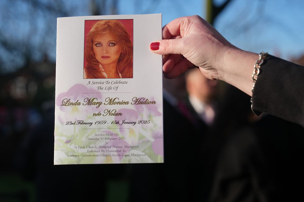 Linda Nolan funeral programme