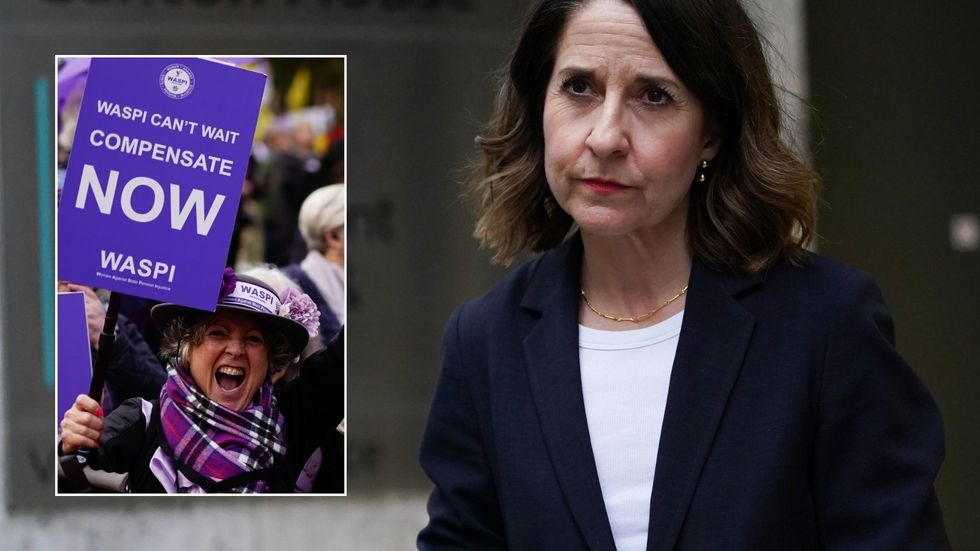 Liz Kendall and Waspi campaigners