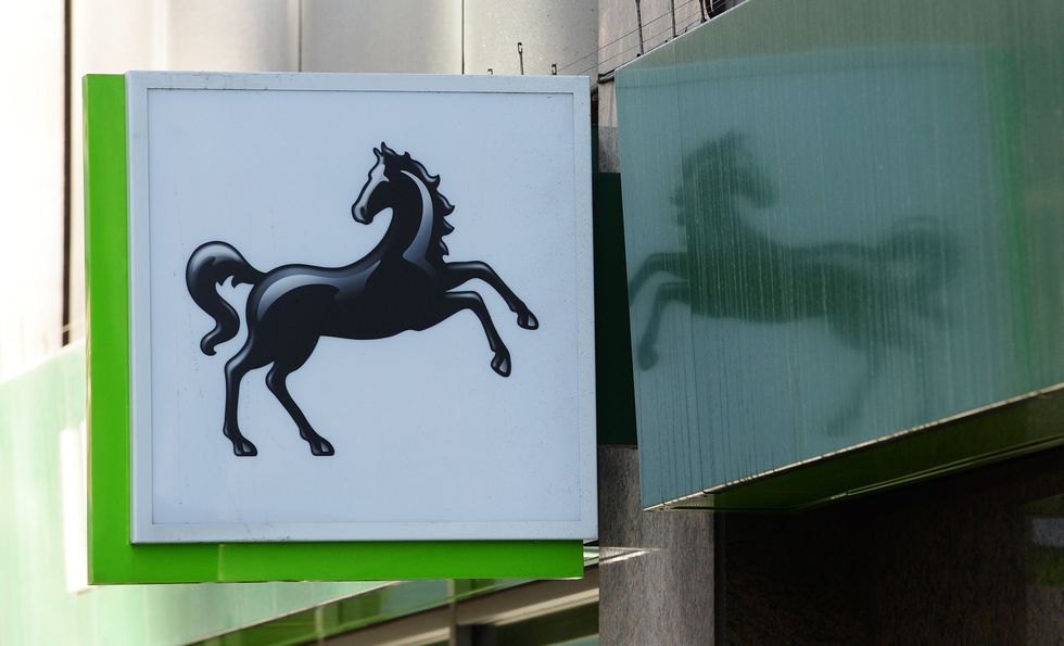 Lloyds Bank logo outside branch