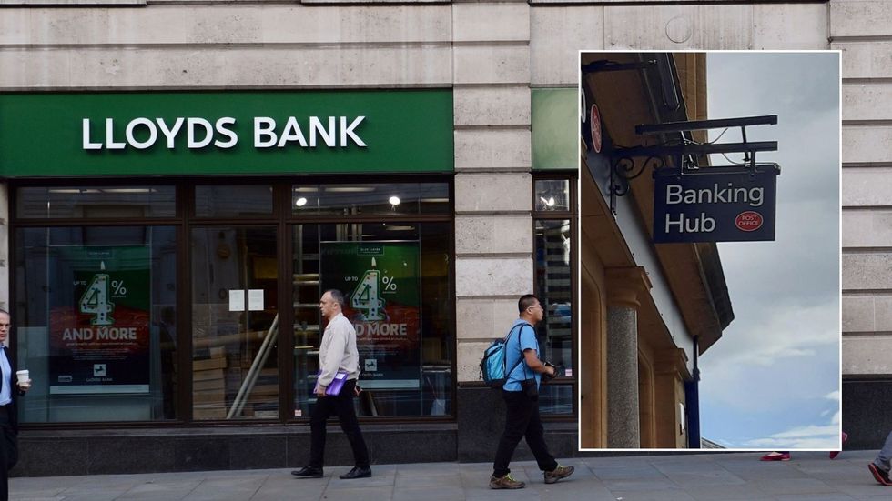 Lloyds branch and Banking Hub branch 